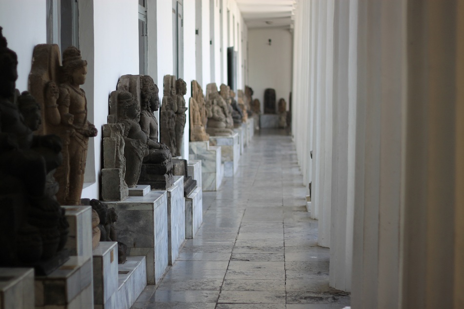 Statues at the Corridor of the Old Wing