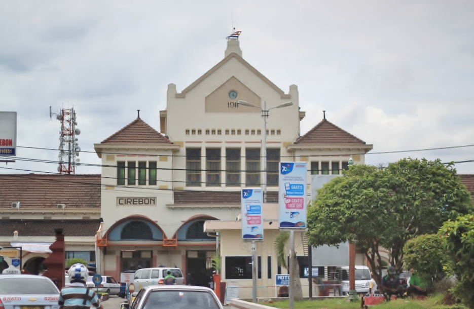The Façade of Cirebon Train Station