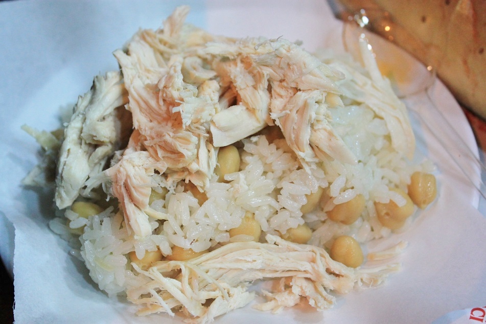 Tavuklu Pilav, Rice with Shredded Chicken and Beans