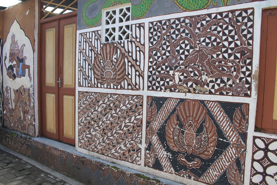 A Batik-Painted Wall
