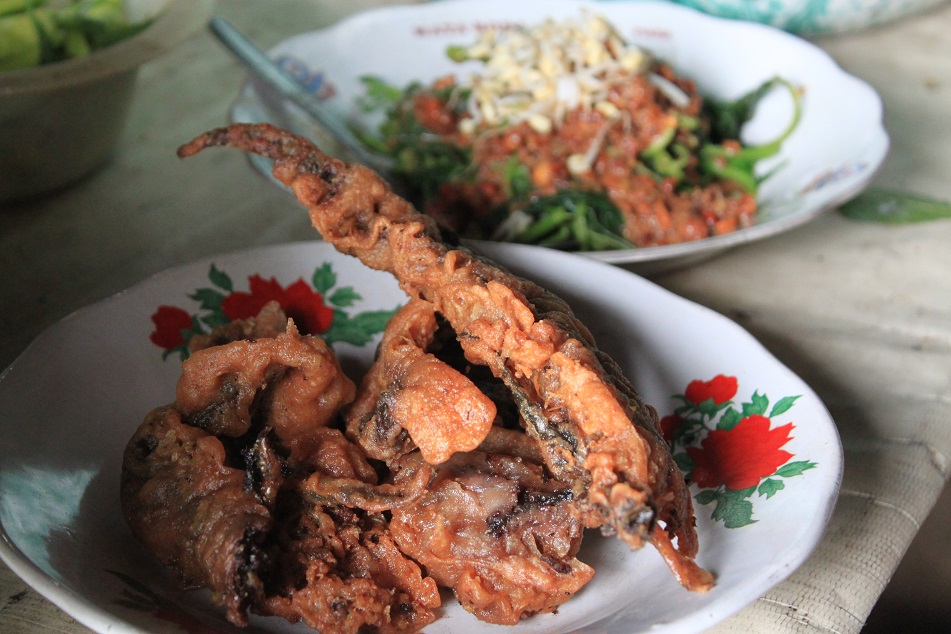 Fried Eels and Pecel