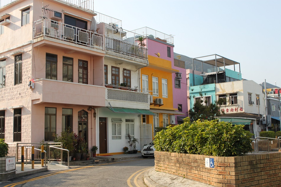Pastel-colored Houses in Shek O