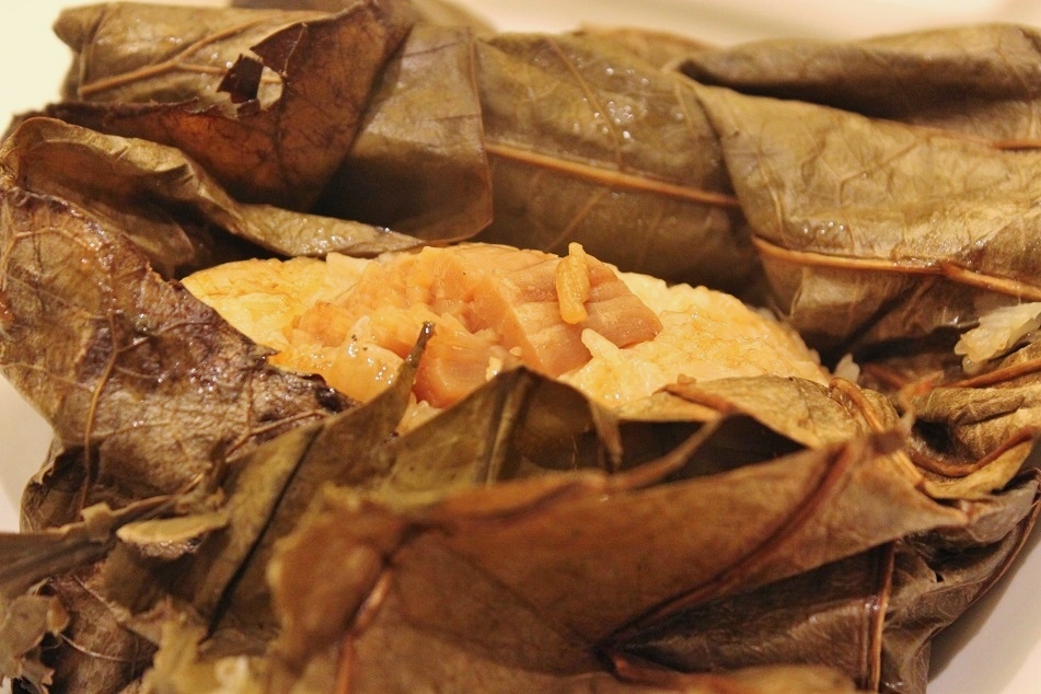 Sticky Rice Steamed in Lotus Leaf