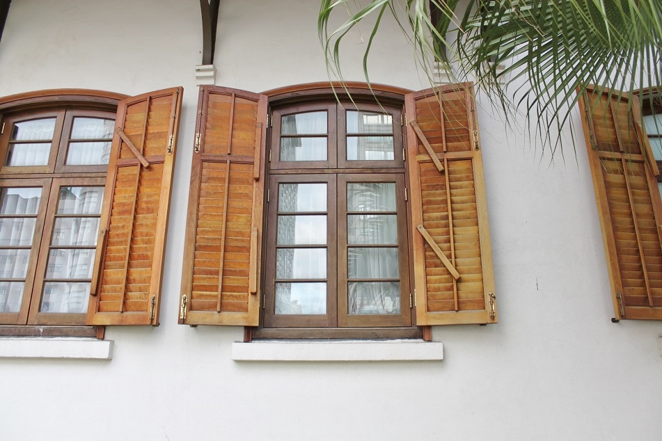 Wooden Shutters at Hullet House