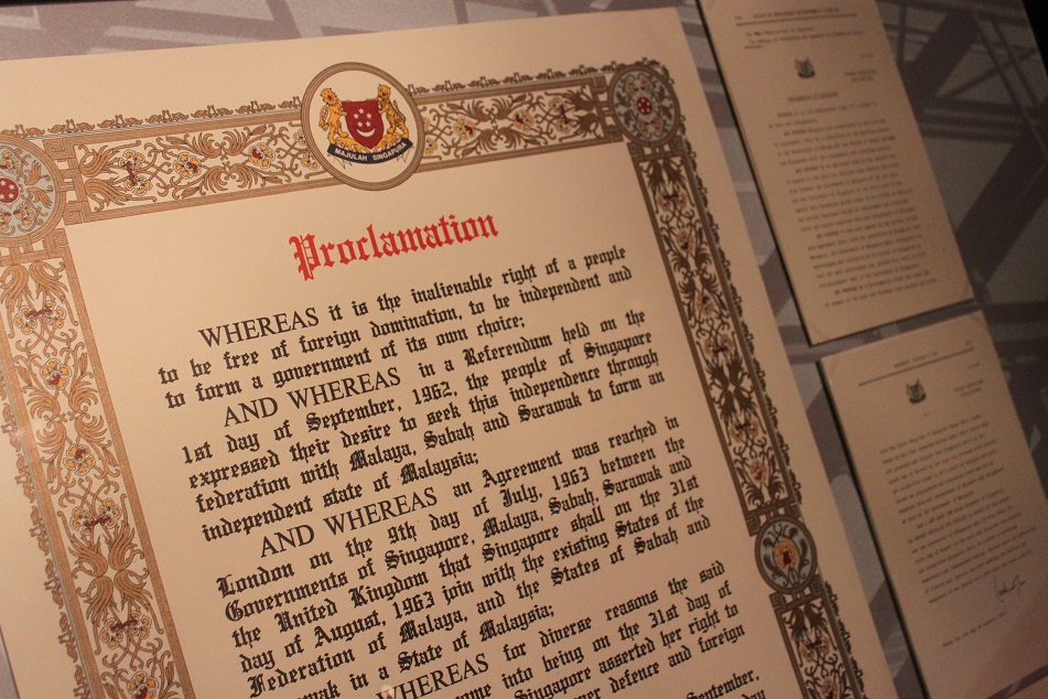 Proclamations of Joining (Left) and Leaving (Right) the Federation of Malaya