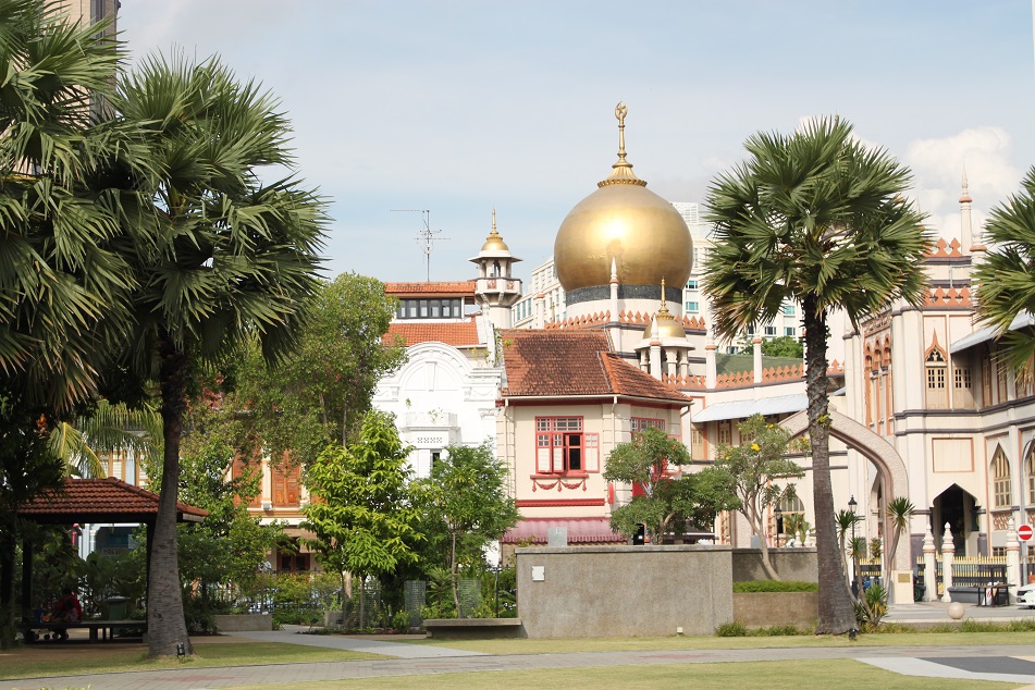 Sultan Mosque from the Grounds of the Sultan's Old Palace