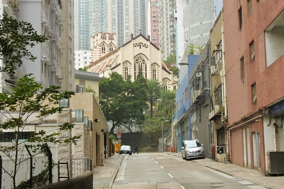 Hap Yat Church amid Hong Kong's Highrises