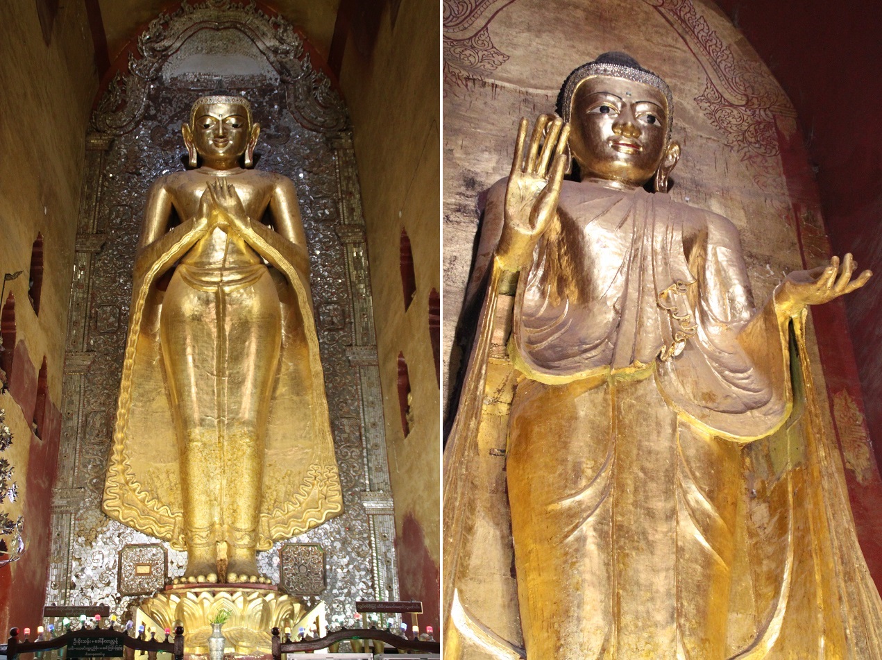 Two of the Four Buddhas inside Ananda