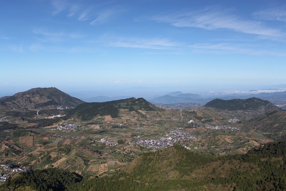 A Bird's-Eye View of Dieng Plateau