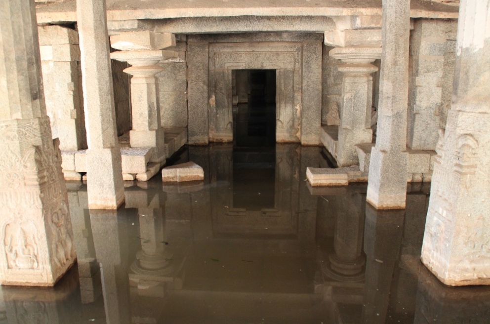 Inundated Inner Sanctum of Prasanna Virupaksha