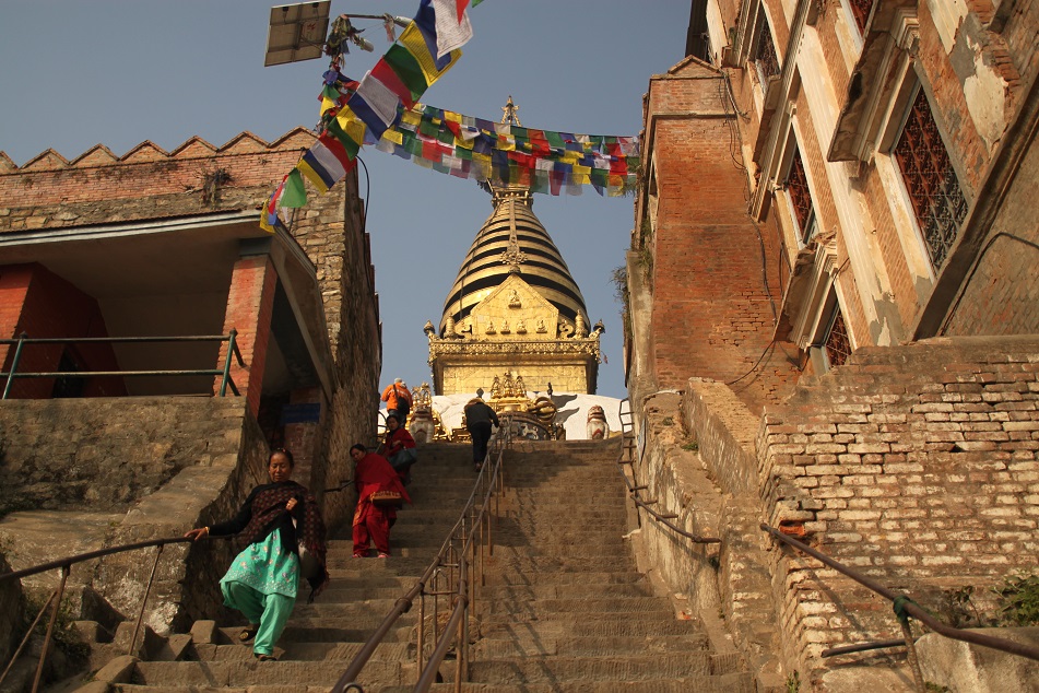 The Steep Staircase to the Temple