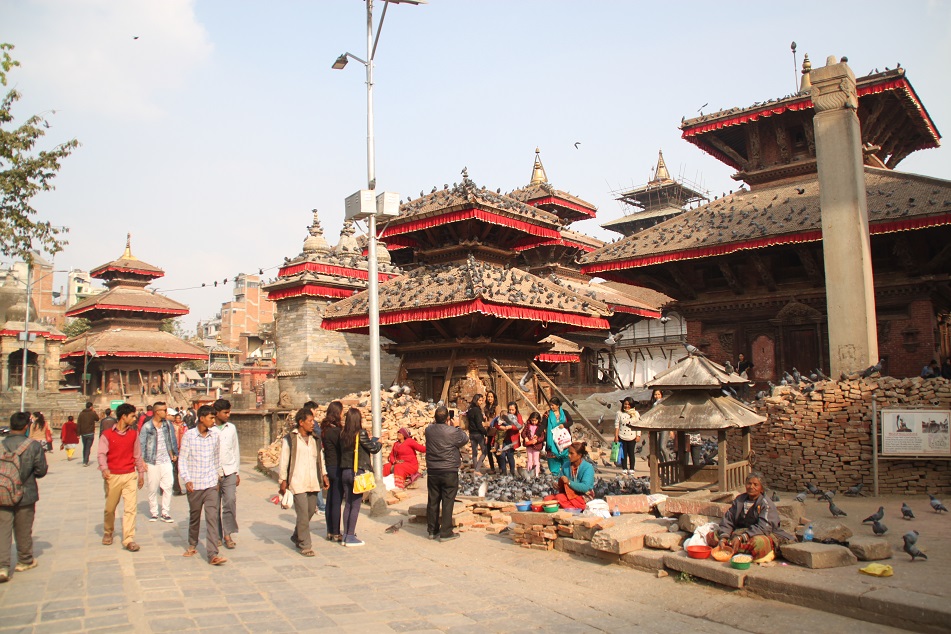 Makhan Tole, the Main Thoroughfare in Kathmandu Durbar Square