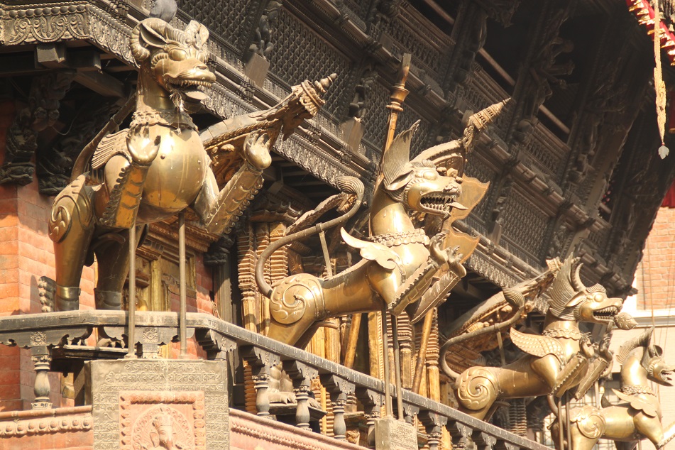 Statues of Mythical Beasts, Indra Chowk