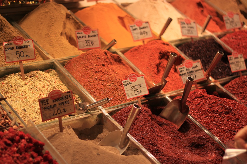 Spices at the Spice Bazaar (Egyptian Bazaar)