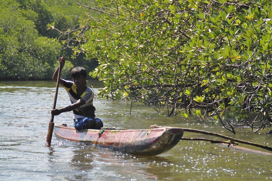 Navigating the Backwaters on An Outrigger Canoe